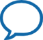 Chat bubble logo